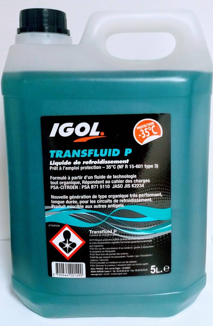 Lichid de racire organic - TRANSFLUID P -35°C, 5L