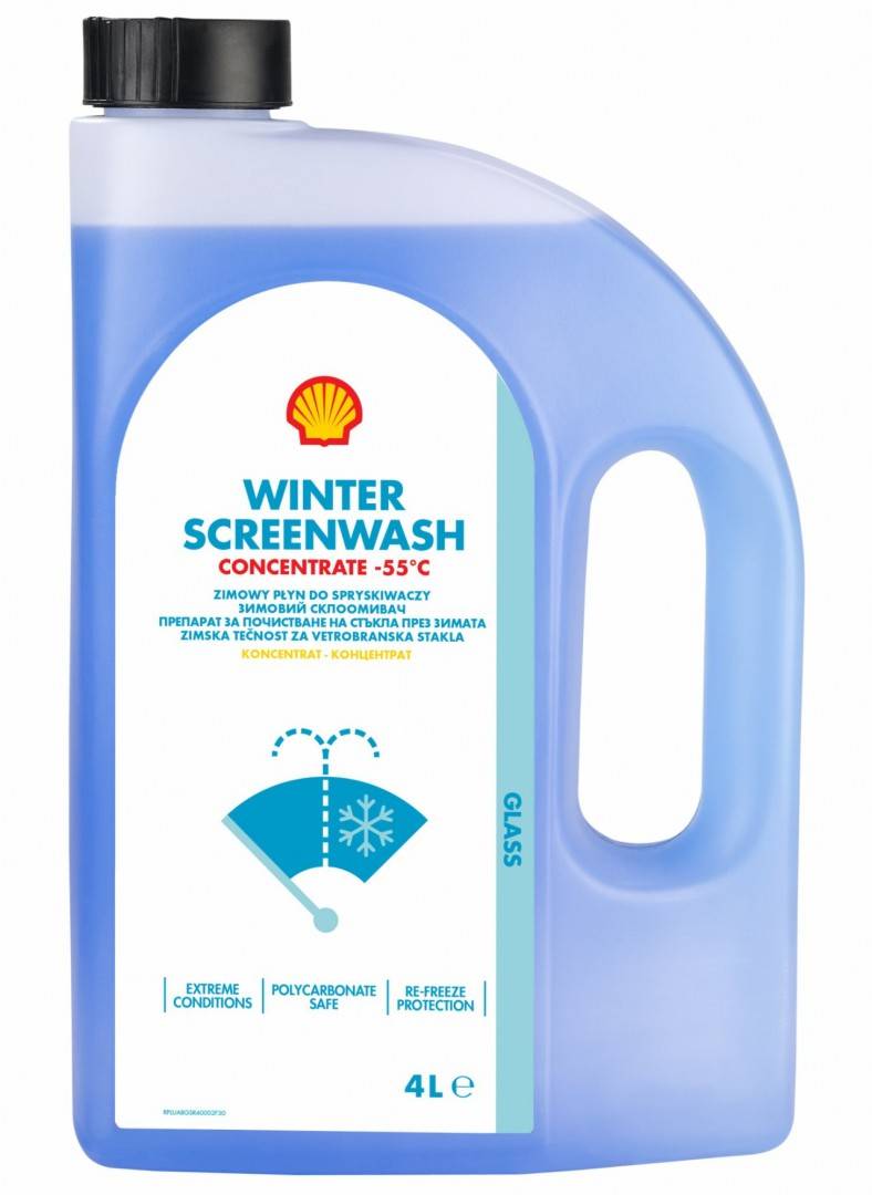 Lichid concentrat de spălat de iarnă Shell - 55° C, 4L