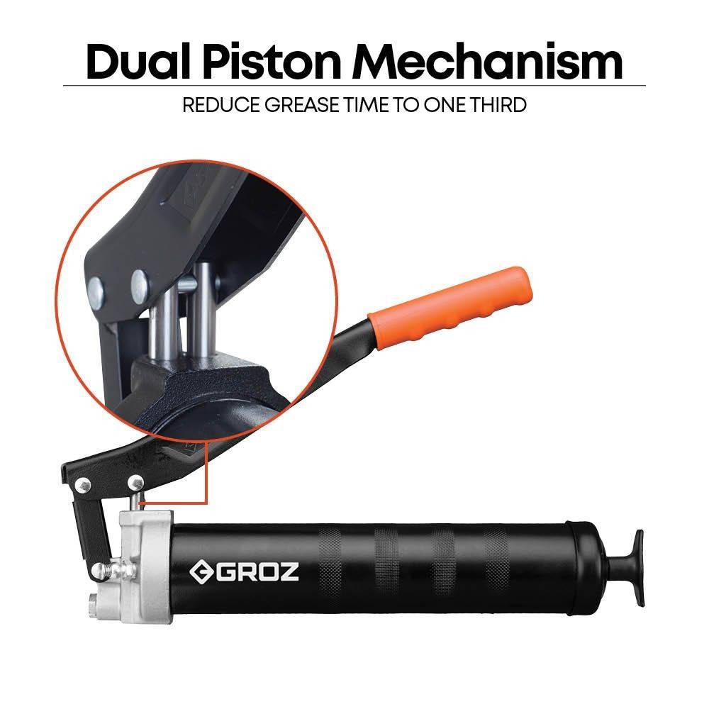Pistol gresare profesional cu 2 pistoane G2F