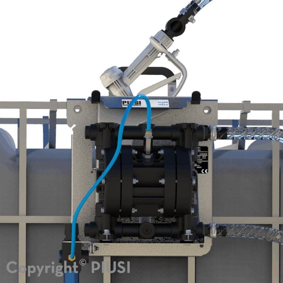 Pompa automata transfer fluide de igienizare pentru IBC