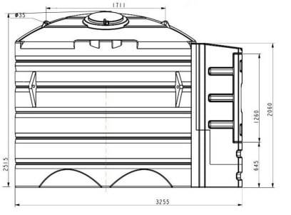 Rezervor staționar motorina Bazic - 9.000 litri