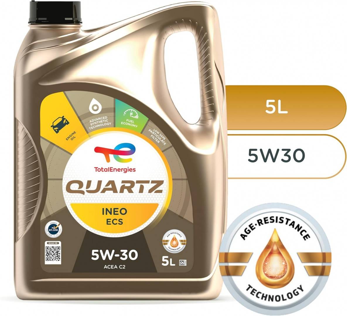 Total Quartz INEO ECS 5W-30, 5L