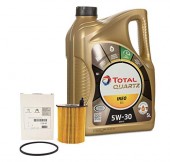 Total Quartz INEO ECS 5W30 DPF 5L + Filtru ulei (1109.AY), PSA 1.4HDi și 1.6HDi